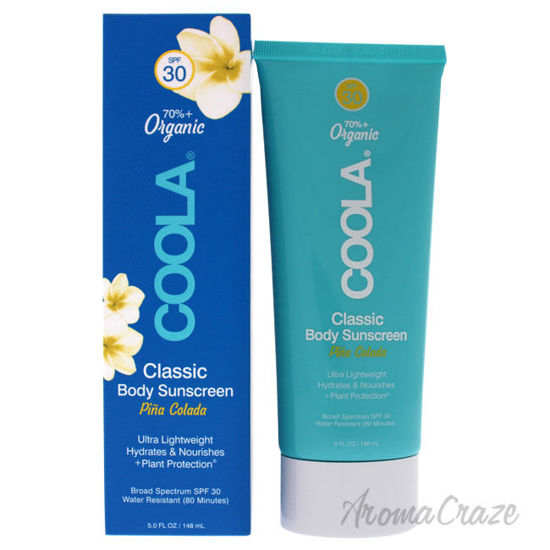 Picture of Classic Body Sunscreen Lotion SPF 30 Pina Colada by Coola for Unisex 5 oz Sunscreen