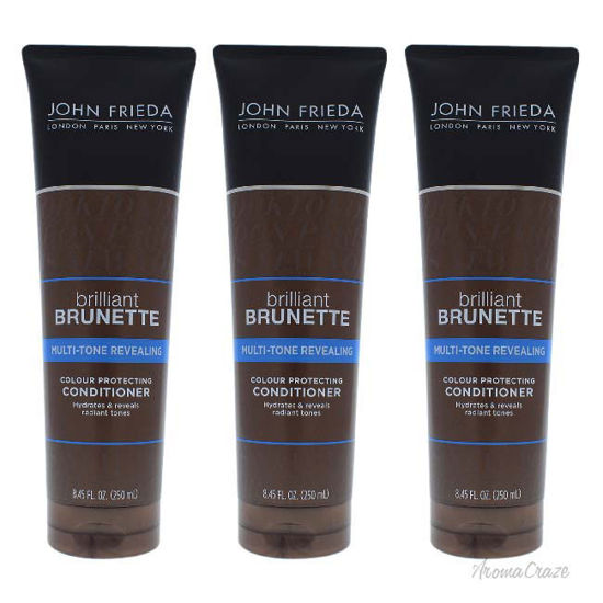 Picture of Brilliant Brunette Multi Tone Revealing Moisturizing Conditioner by John Frieda for Unisex 8.45 oz Conditioner Pack of 3
