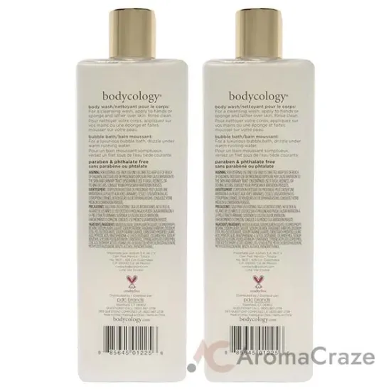 Picture of 2 in 1 Body Wash and Bubble Bath - Cherry Blossom by Bodycology for Women - 16 oz Body Wash - Pack of 2