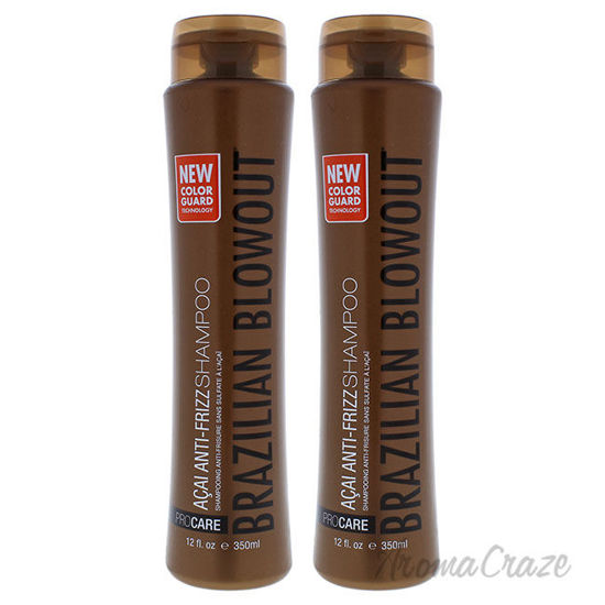 Picture of Acai Anti Frizz Shampoo by Brazilian Blowout for Unisex 12 oz Shampoo Pack of 2