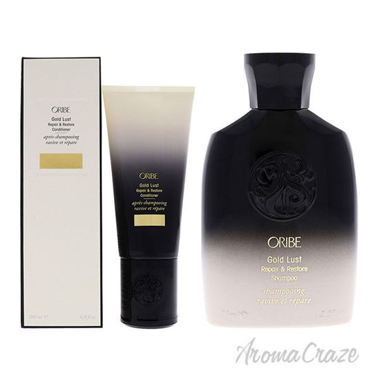 Picture of Gold Lust Repair and Restore Shampoo and Conditioner Kit by Oribe for Unisex 2 Pc Kit 2.5oz Shampoo, 6.8oz Conditioner