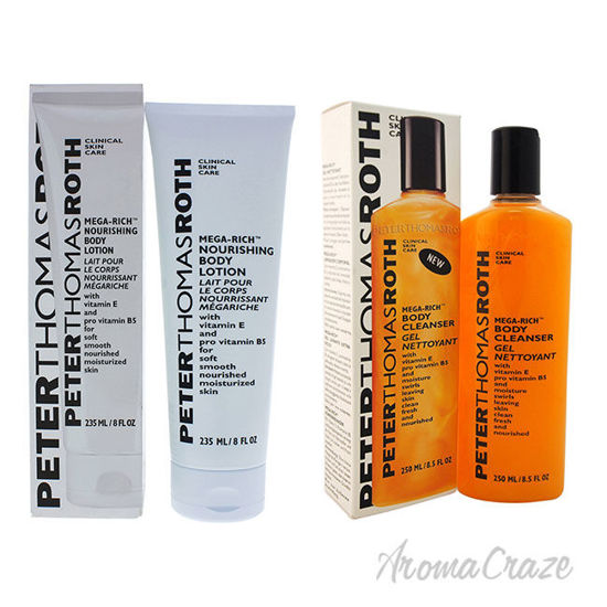 Picture of Mega Rich Body Lotion and Cleanser Kit by Peter Thomas Roth for Unisex 2 Pc Kit 8oz Body Lotion, 6.8oz Conditioner