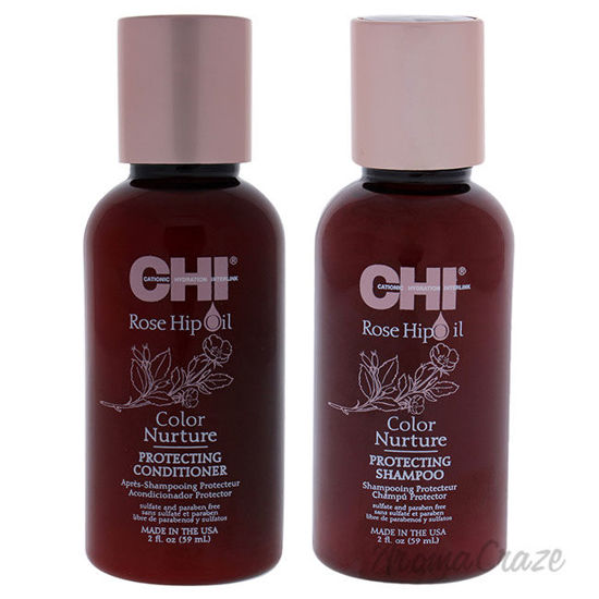 Picture of Rose Hip Oil Color Nurture Protecting Shampoo and Condioner Kit by CHI for Unisex 2 Pc Kit 