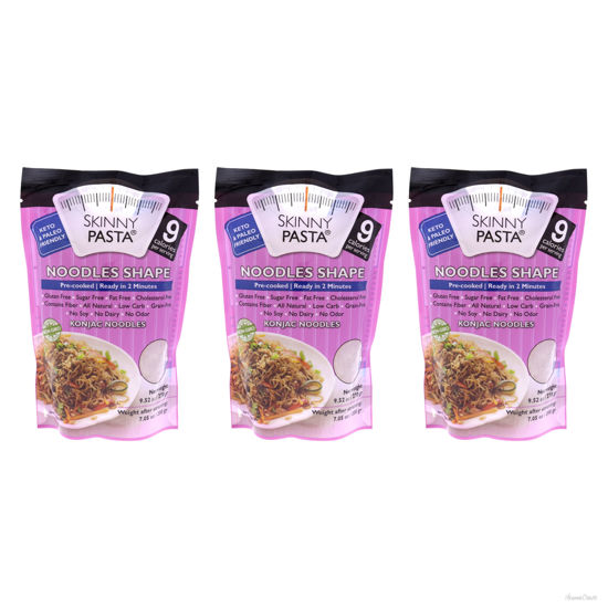 Picture of Organic Noodles by Skinny Pasta 9.5 oz Noodles Pack of 3