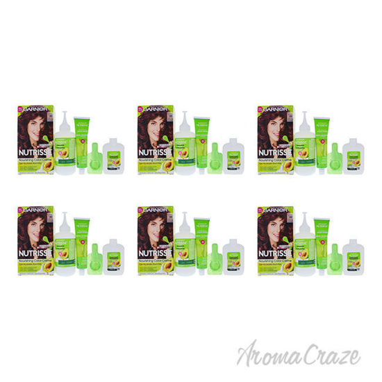 Picture of Nutrisse Nourishing Color Creme - 66 True Red by Garnier for Unisex - 1 Application Hair Color - Pack of 6