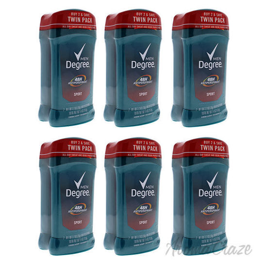 Picture of Men 48H Antiperspirant Sport Deodorant Stick Duo by Degree for Men - 2 x 2.7 oz Deodorant Stick - Pack of 6