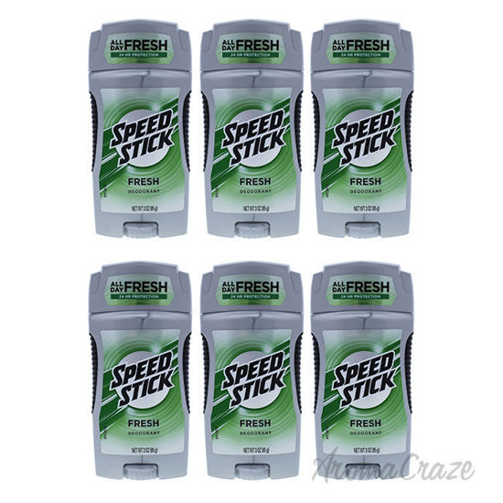 Picture of Speed Stick Deodorant Stick - Fresh by Mennen for Men - 3 oz Deodorant Stick - Pack of 6