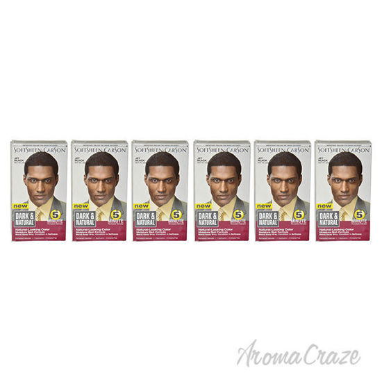 Picture of 5 Minute Permanent Haircolor Jet Black by Dark Natural for Men 1 Application Hair Color Pack of 6