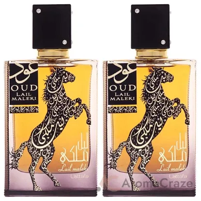 Picture of Oud Lail Maleki by Lattafa for Men - 3.4 oz EDP Spray - Pack of 2