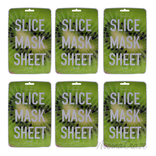 Picture of Slice Sheet Mask - Kiwi by Kocostar for Unisex - 1 Pc Mask - Pack of 6