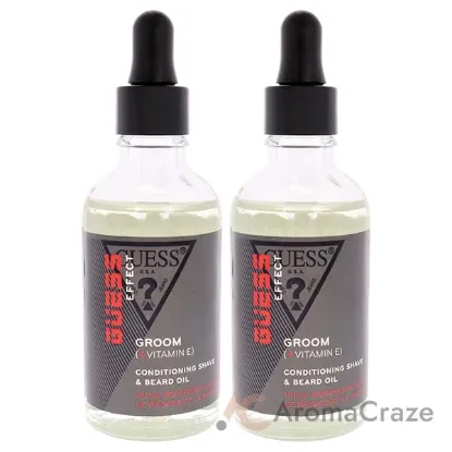 Picture of Guess Effect Boost Conditioning Shave and Beard Oil by Guess for Men - 1.7 oz Oil - Pack of 2