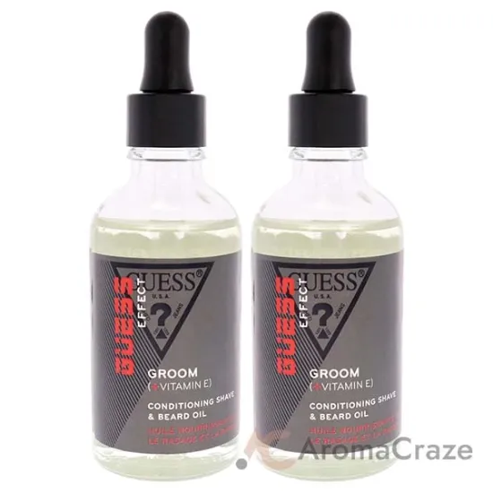 Picture of Guess Effect Boost Conditioning Shave and Beard Oil by Guess for Men - 1.7 oz Oil - Pack of 2