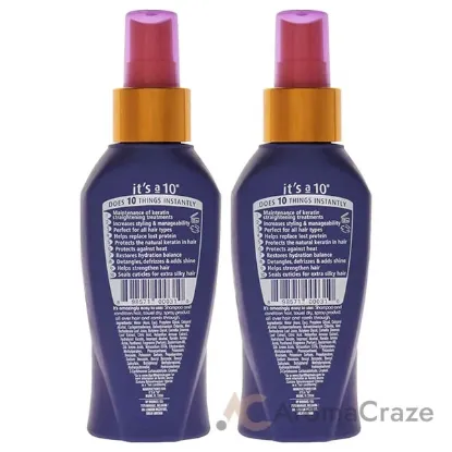 Picture of Miracle Leave In Plus Keratin by Its A 10 for Unisex - 4 oz Hair Spray - Pack of 2