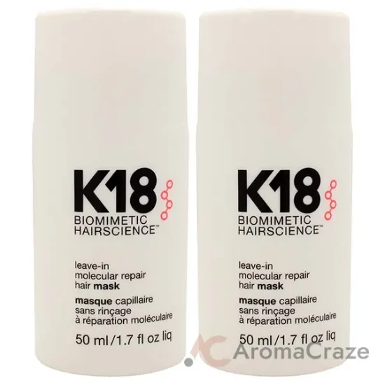 Picture of Leave-In Molecular Repair Hair Mask by K18 Hair for Unisex - 1.7 oz Masque - Pack of 2