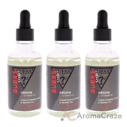 Picture of Guess Effect Boost Conditioning Shave and Beard Oil by Guess for Men - 1.7 oz Oil - Pack of 3