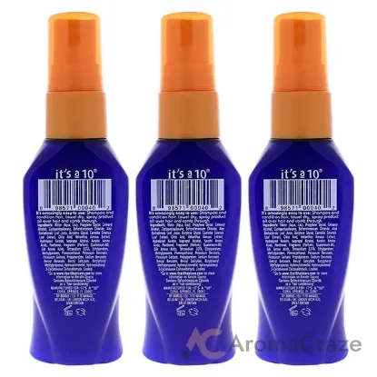 Picture of Miracle Leave In Plus Keratin by Its A 10 for Unisex - 2 oz Hair Spray - Pack of 3