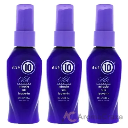 Picture of Miracle Silk Express Leave-In by Its A 10 for Unisex - 2 oz Hair Spray - Pack of 3