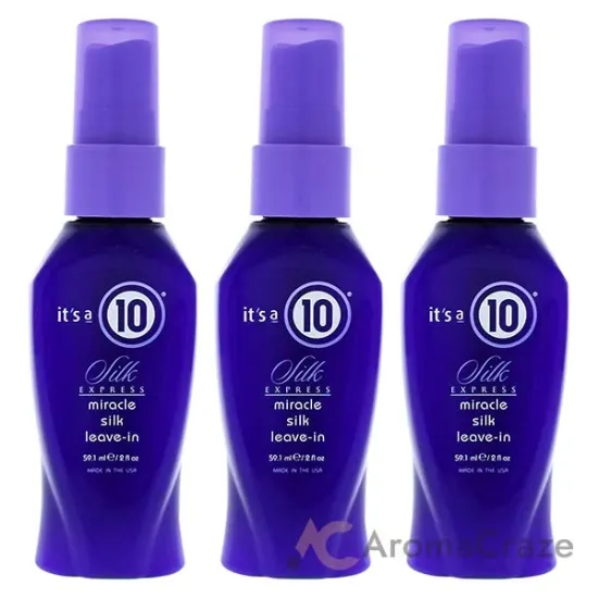 Picture of Miracle Silk Express Leave-In by Its A 10 for Unisex - 2 oz Hair Spray - Pack of 3