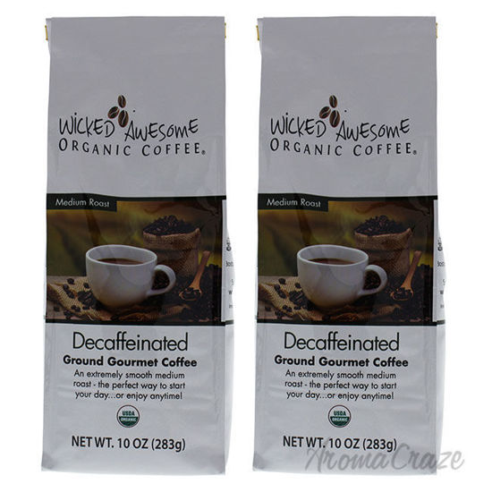 Picture of Wicked Awesome Organic Decaffeinated Ground Gourmet Coffee by Bostons Best for - 10 oz  