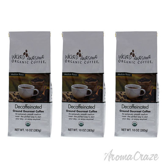 Picture of Wicked Awesome Organic Decaffeinated Ground Gourmet Coffee by Bostons Best for - 10 oz  