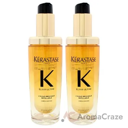 Picture of Elixir K Ultime Versatile Beautifying Oil by Kerastase for Women - 2.53 oz Oil (Refillable) - Pack of 2