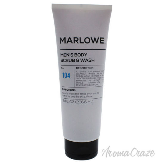 Picture of No. 104 Mens Body Scrub & Wash by Marlowe for Men 8 oz Scrub