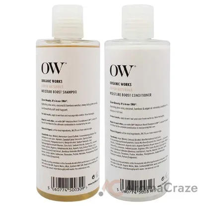 Picture of Super Naturals Moisture Boost Kit by Organic Works for Unisex - 2 Pc Kit 10.1oz Shampoo, 10.1oz Conditioner