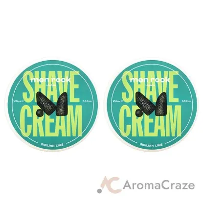 Picture of Shave Cream - Sicilian Lime by Men Rock for Men - 3.5 oz Shave Cream - Pack of 2