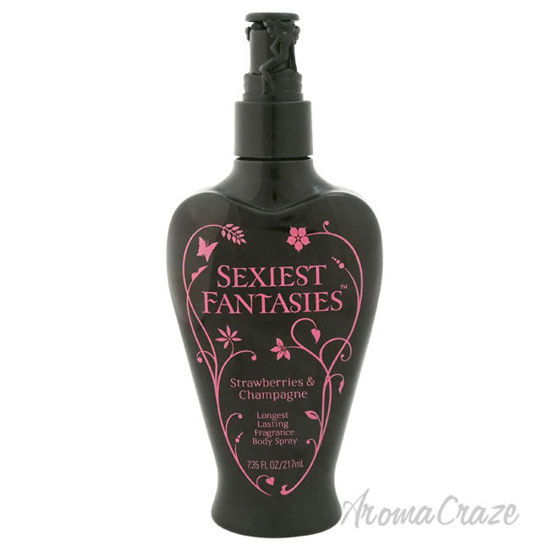 Picture of Sexiest Fantasies Strawberries & Champagne Fragrance Body Spray by Body Fantasies for Women 7.35 oz Body Spray