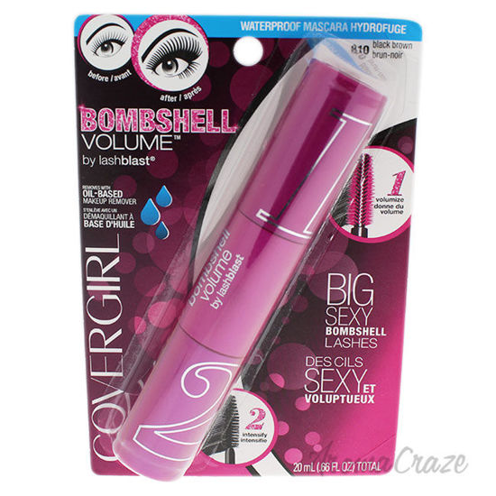 Picture of Bombshell Volume Waterproof Mascara 810 Black Brown by CoverGirl for Women 0.66 oz Mascara
