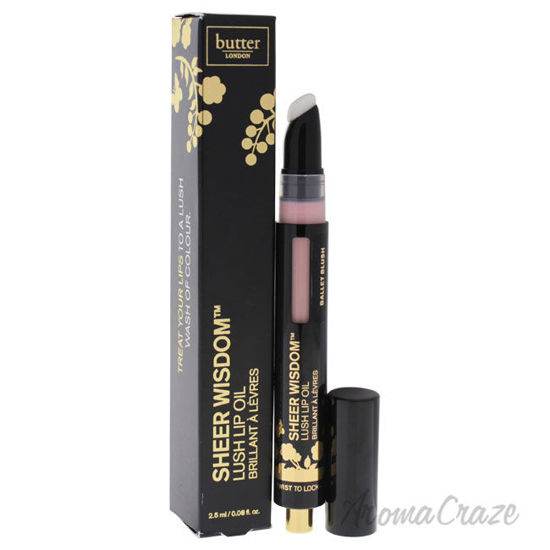 Picture of Sheer Wisdom Lush Lip Oil Ballet Blush by Butter London for Women 0.08 oz Lip Oil