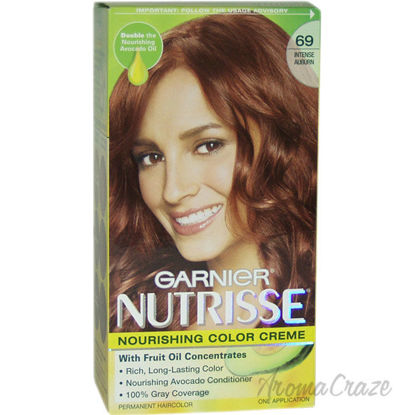 Picture of Nutrisse Nourishing Color Creme 69 Intense Auburn by Garnier for Unisex 1 Application Hair Color