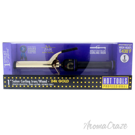 Picture of Professional Salon Curling Iron Model 1181CN Gold Black by Hot Tools for Unisex 1 Inch Curling Iron