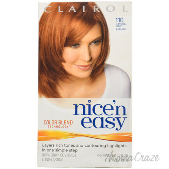 Picture of Nice n Easy Permanent Color 112 Natural Dark Auburn by Clairol for Women 1 Application Hair Color