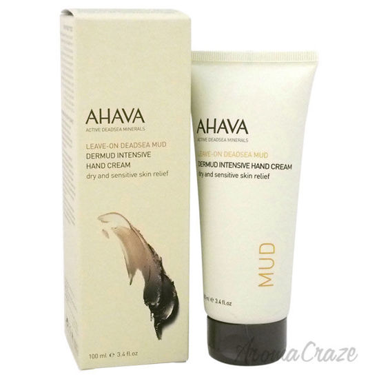 Picture of Leave On Deadsea Mud Dermud Intensive Hand Cream Dry & Sensitive Skin Relief by AHAVA for Unisex 3.4 oz Hand Cream