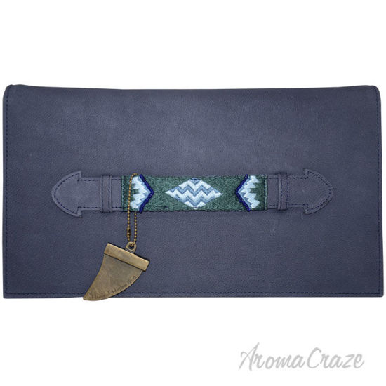 Picture of Lara Fold Over Clutch Midnight Blue by House of Harlow 1960 for Women 1 Pc Bag