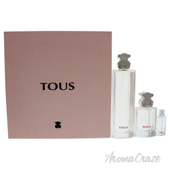 Picture of Tous Silver by Tous for Women 3 Pc Gift Set 3oz EDT Spray, 1oz EDT Spray, 0.15oz EDT Splash