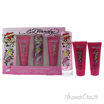 Picture of Ed Hardy by Christian Audigier for Women 3 Pc Gift Set