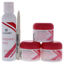 Picture of T3 Gel Kit Basic by Cuccio Pro for Women 5 Pc 3 x 1oz T3 Gel Clear, White, Pink, Primer Pen, 4oz Finishing Wipe