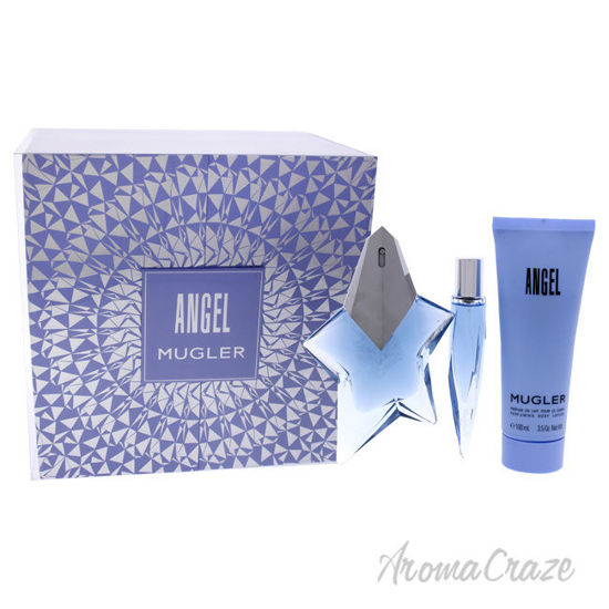 Picture of Angel by Thierry Mugler for Women 3 Pc Gift Set 1.7oz EDP Spray, 0.33oz Purse Spray, 3.5oz Body Lotion