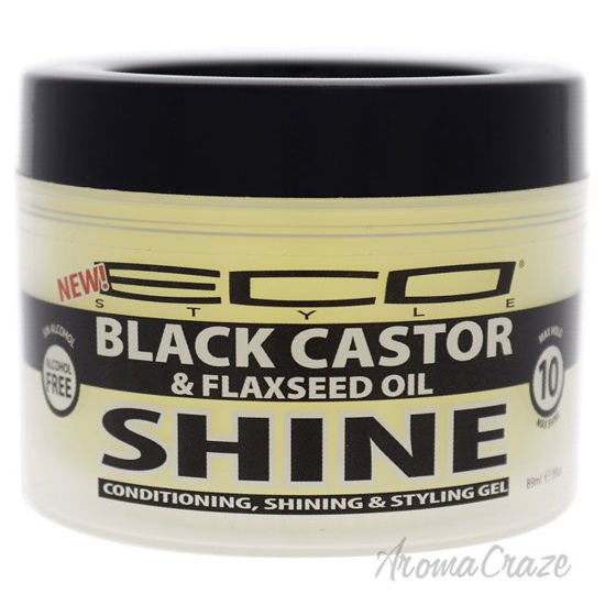 Picture of Eco Style Gel Black Castor Flaxseed Oil by Ecoco for Unisex 3 oz Gel