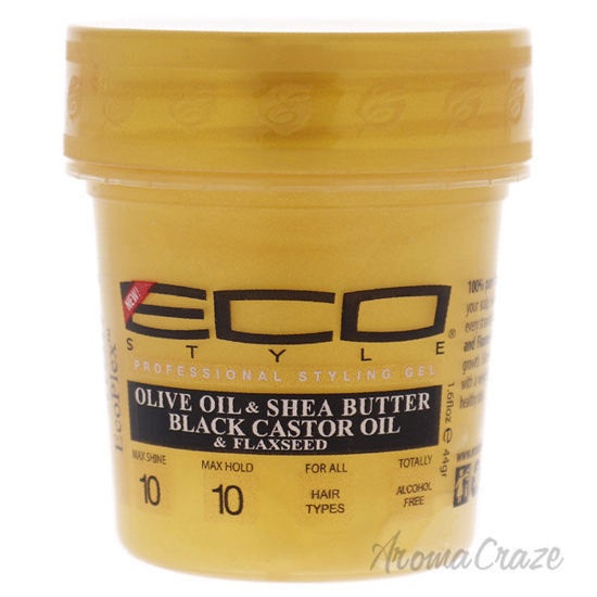 Picture of Eco Style Gel Olive Oil and Shea Butter Black Castor Oil and Flaxseed by Ecoco for Unisex 1.6 oz Gel