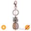 Picture of Color Changing Key Chain Metal Pineapple by DelSol by Unisex 1 Pc Keychain