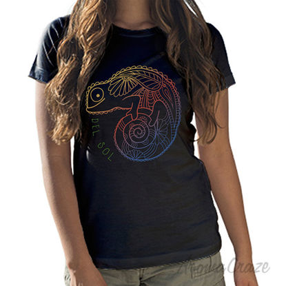 Picture of Girls Crew Tee Chameleon Black by DelSol for Women 1 Pc T Shirt (YS)