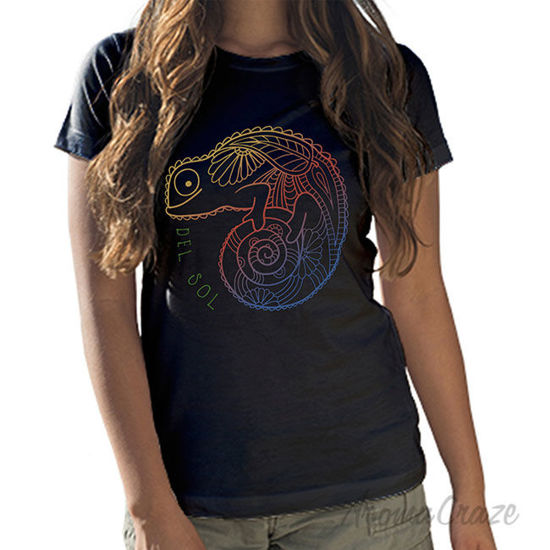 Picture of Girls Crew Tee Chameleon Black by DelSol for Women 1 Pc T Shirt (YS)