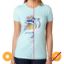 Picture of Girls Crew Tee Watercolor Dolphins Ice Blue by DelSol for Women 1 Pc T Shirt (YS)