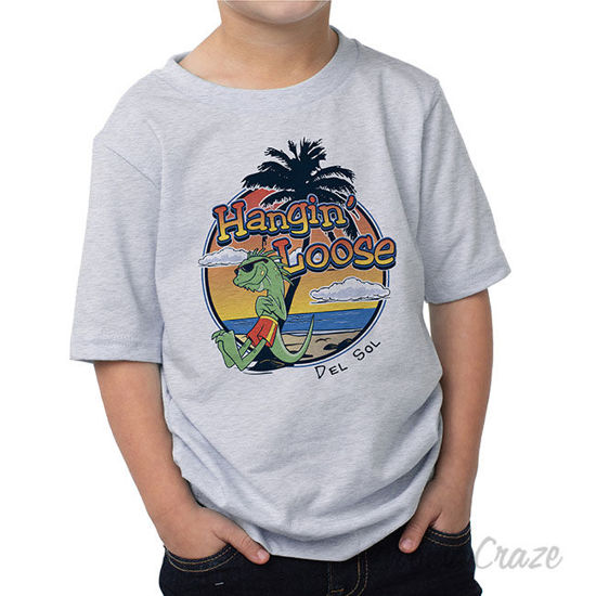 Picture of Men Crew Tee Hangin Loose Ash by DelSol for Men 1 Pc T Shirt (4T)
