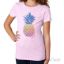 Picture of Girls Crew Tee Pineapple Love Lilac by DelSol for Women 1 Pc T Shirt (YXS)