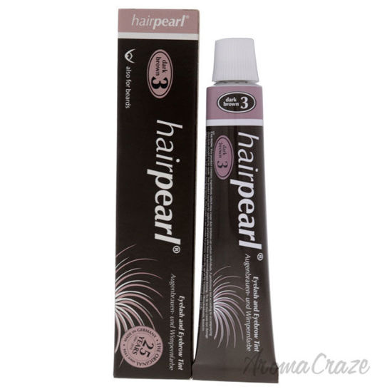 Picture of Eyelash and Eyebrow Tint 3 Dark Brown by Hairpearl for Unisex 0.68 oz Hair Color
