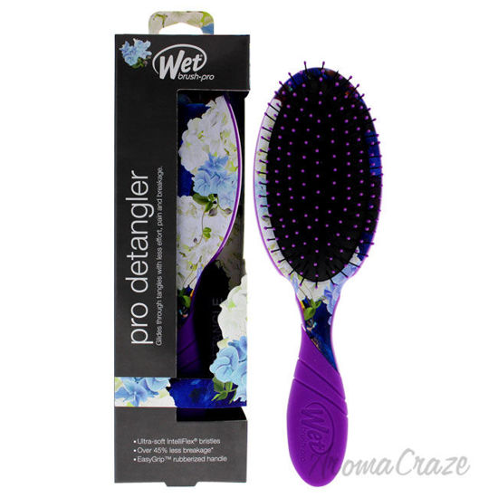 Picture of Pro Detangler Hyper Floral Brush Purple by Wet Brush for Unisex 1 Pc Hair Brush